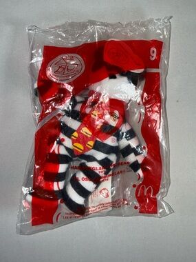 HAMBURGLAR “The Bear” TY Teenie Beanie Baby #9 – 2004 McDonald’s Happy Meal Toy